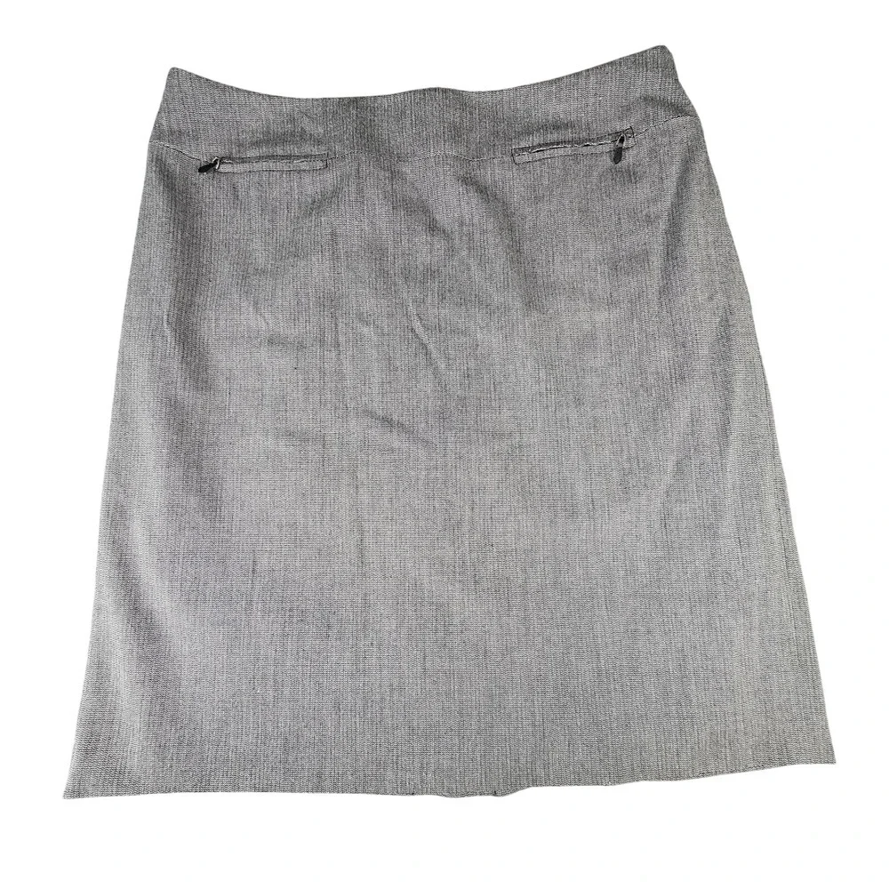 Apostrophe Women‎ 18 Gray stretch Zipper Knee Length business skirt